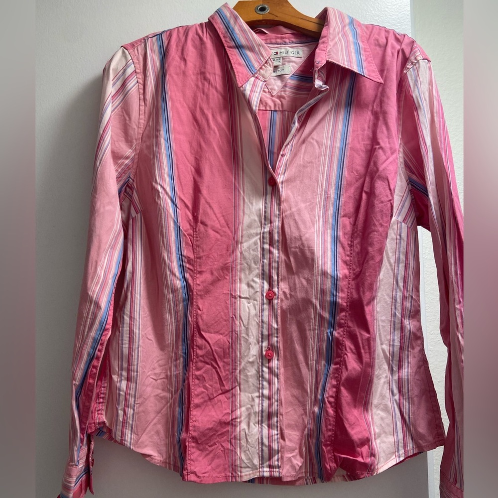 Tommy Hilfiger Pink Multi Colored Blouse